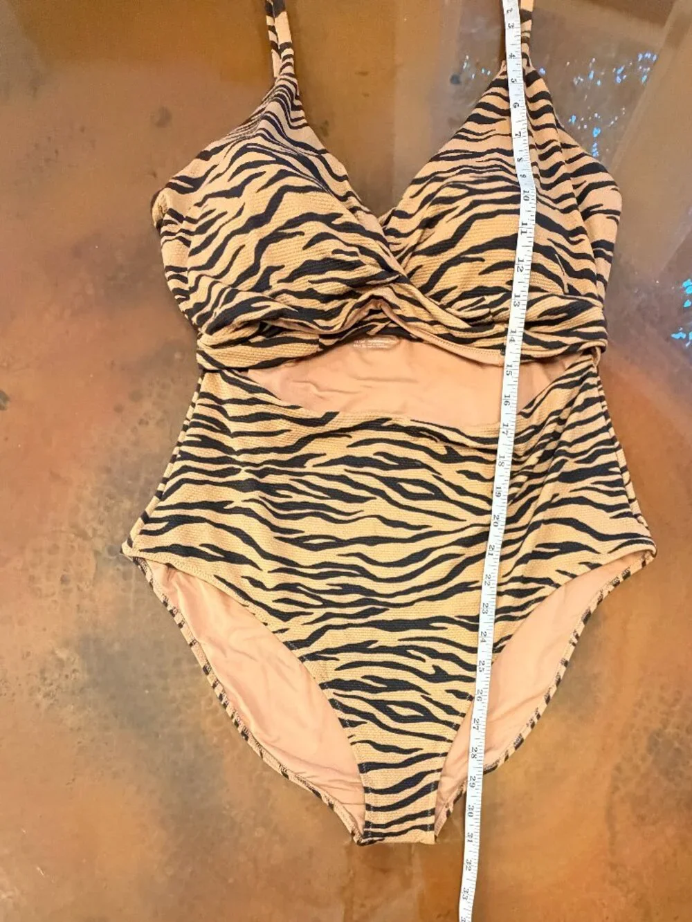 Aerie - Tiger Stripe Wrap One Piece Swimsuit